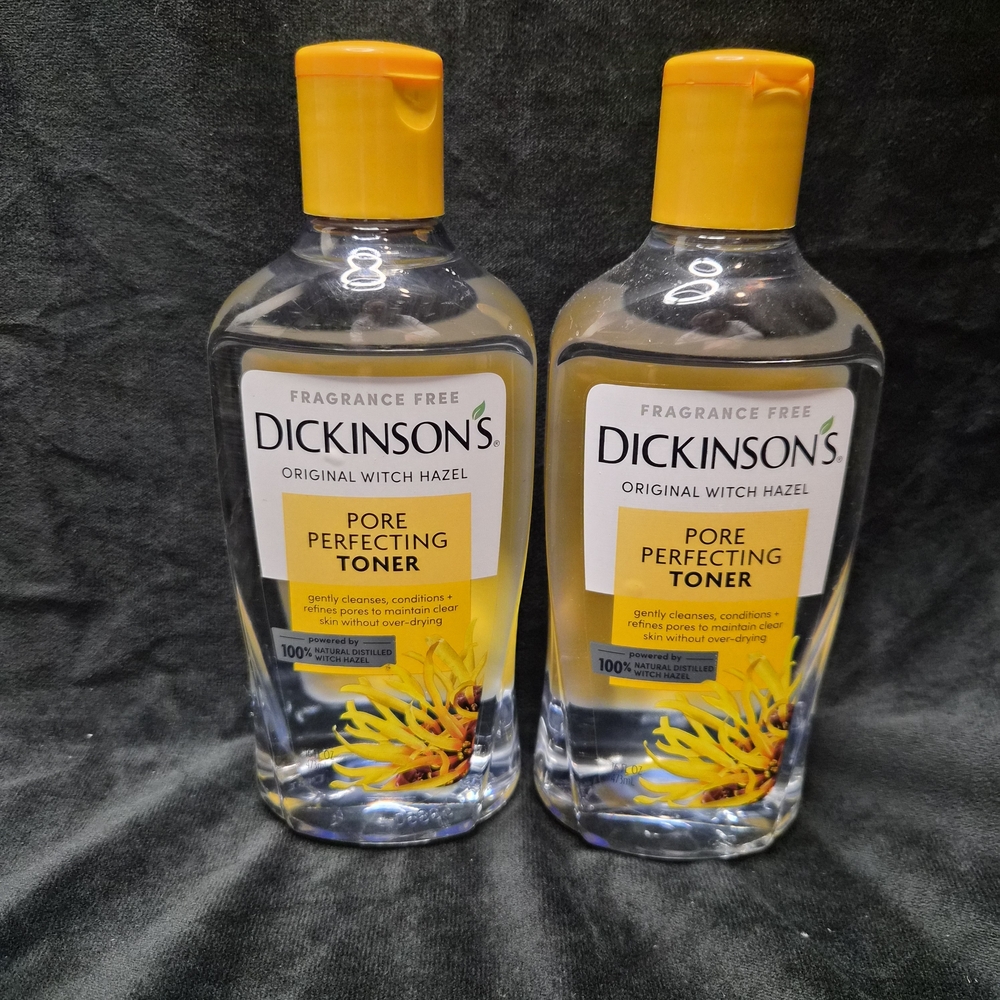 Dickinson’s Witch Hazel Pore Perfecting Toner 16oz Fragrance Free Bundle